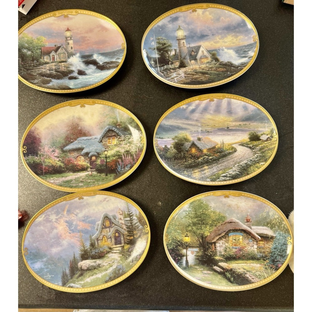 Bradford  Thomas Kinkade  "Scenes Of Serenity" Plate collection 6 plate Bundle